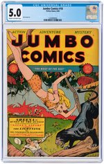 "JUMBO COMICS" #18 AUGUST 1940 CGC 5.0 VG/FINE.