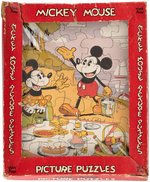 "MICKEY MOUSE PICTURE PUZZLES" RARE BOXED SET.