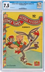 "LOONEY TUNES AND MERRIE MELODIES COMICS" #12 OCTOBER 1942 CGC 7.5 VF-.