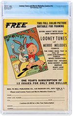 "LOONEY TUNES AND MERRIE MELODIES COMICS" #12 OCTOBER 1942 CGC 7.5 VF-.