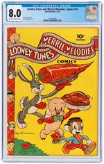 "LOONEY TUNES AND MERRIE MELODIES COMICS" #14 DECEMBER 1942 CGC 8.0 VF.