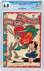 "LOONEY TUNES AND MERRIE MELODIES COMICS" #17 MARCH 1943 CGC 6.0 FINE.