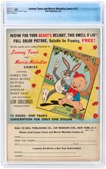 "LOONEY TUNES AND MERRIE MELODIES COMICS" #17 MARCH 1943 CGC 6.0 FINE.