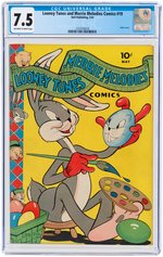 "LOONEY TUNES AND MERRIE MELODIES COMICS" #19 MAY 1943 CGC 7.5 VF-.