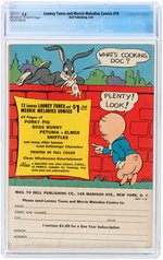 "LOONEY TUNES AND MERRIE MELODIES COMICS" #19 MAY 1943 CGC 7.5 VF-.