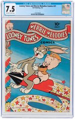 "LOONEY TUNES AND MERRIE MELODIES COMICS" #21 JULY 1943 CGC 7.5 VF-.