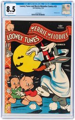 "LOONEY TUNES AND MERRIE MELODIES COMICS" #25 NOVEMBER 1943 CGC 8.5 VF+.