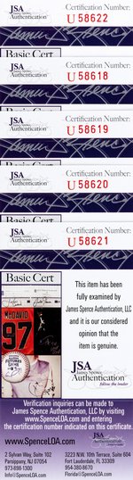 GROUP OF FOUR SUPREME COURT JUSTICES AND ONE INTERNATIONAL COURT JUSTICE SIGNATURES.