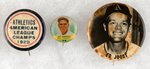 PHILADELPHIA ATHLETICS LOT OF THREE MUCHINSKY BOOK BUTTONS.