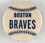 BOSTON BRAVES BASEBALL DESIGN MUCHINSKY BOOK PHOTO EXAMPLE BUTTON.