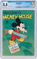 FOUR COLOR #27 1943 CGC 5.5 FINE- (MICKEY MOUSE).