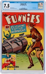 "FUNNIES" #61 NOVEMBER 1941 CGC 7.5 VF- (CAPTAIN MIDNIGHT).