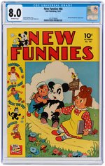 "NEW FUNNIES" #68 OCTOBER 1942 CGC 8.0 VF.