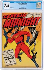"CAPTAIN MIDNIGHT" #5 FEBRUARY 1943 CGC 7.5 VF-.