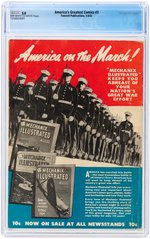 "AMERICA'S GREATEST COMICS" #3 MAY 1942 CGC 5.0 VG/FINE.