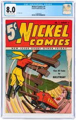 "NICKEL COMICS" #7 AUGUST 1940 CGC 8.0 VF.