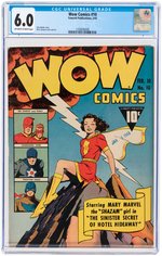 "WOW COMICS" #10 FEBRUARY 1943 CGC 6.0 FINE.
