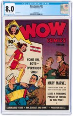 "WOW COMICS" #22 FEBRUARY 1944 CGC 8.0 VF.