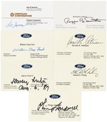 AUTOMOTIVE EXECUTIVES SIGNED BUSINESS CARD LOT.