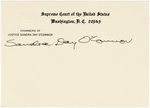 FIVE SUPREME COURT JUSTICES SIGNED CARDS INCLUDING WILLIAM H. REHNQUIST.