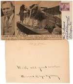 ARCTIC EXPLORER DONALD B. MacMILLAN & AVIATION PIONEER THOR SOLBERG SIGNED PAIR.