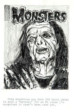 FAMOUS MONSTERS OF FILMLAND RELATED CORRESPONDENCE AND ORIGINAL ARTWORK.