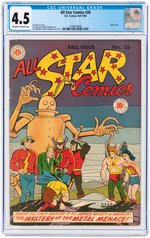 "ALL STAR COMICS" #26 FALL 1945 CGC 4.5 VG+.