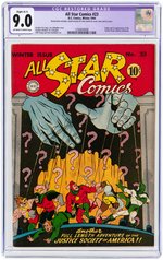 "ALL STAR COMICS" #23 WINTER 1944 CGC RESTORED 9.0 SLIGHT (A-1) VF/NM.