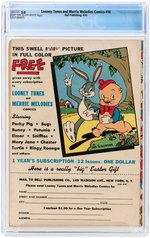 "LOONEY TUNES AND MERRIE MELODIES COMICS" #18 APRIL 1943 CGC 5.0 VG/FINE.