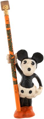 MICKEY MOUSE DIXON FIGURAL PENCIL HOLDER & PENCIL.