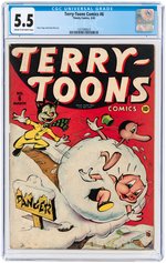 "TERRY-TOONS COMICS" #6 MARCH 1943 CGC 5.5 FINE-.