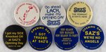 MILWAUKEE BREWERS LOT OF SEVEN OPENING DAY BUTTONS W/SIX MUCHINSKY BOOK PHOTO EXAMPLES.