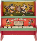 MICKEY MOUSE PIANO WITH DANCING MICKEY & MINNIE MOUSE FIGURES.