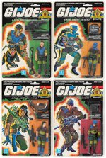 G.I. JOE SLAUGHTER'S MARAUDERS SET OF SIX FIGURES ON CARDS.