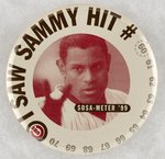 CHICAGO CUBS SAMMY SOSA HOME RUN RECORD CHASE BUTTON.