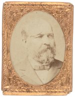 GARFIELD 1880 PORTRAIT IN GILT BRASS FRAME UNLISTED IN DeWITT AND HAKE.