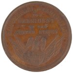 GRANT MEDAL DeWITT 1868-27 IN COPPER ON THICK PANCHLET.