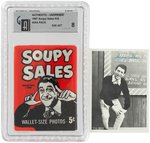 "SOUPY SALES" TOPPS GUM CARDS, DISPLAY BOX & GAI-GRADED WAX PACK.