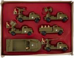 PYRO "6 U.S. ARMY MOBILE UNITS" BOXED SET.