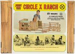 "JOHNNY WEST CIRCLE X RANCH" BOXED PLAYSET.