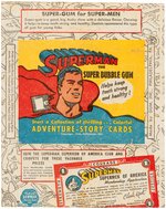 "SUPERMAN" GUM INC. GUM CARD WRAPPER.