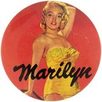 MARILYN MONROE RARE 1950s PHOTOGRAPHIC BUTTON C. 1953.