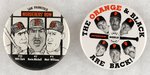 SAN FRANCISCO GIANTS PLAYERS C. 1990 AND 1993 MUCHINSKY BOOK PHOTO EXAMPLE BUTTONS.