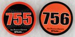 SAN FRANCISCO GIANTS BARRY BONDS LOT OF TWO HOME RUN RECORD BUTTONS.