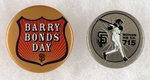 SAN FRANCISCO GIANTS PAIR OF BARRY BONDS BUTTONS.