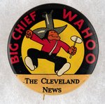 CLEVELAND INDIANS RELATED CLEVELAND ISSUED MUCHINSKY BOOK PHOTO EXAMPLE BUTTON.