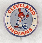 CLEVELAND INDIANS CHIEF WAHOO DESIGN MUCHINSKY BOOK PHOTO EXAMPLE BUTTON.