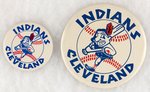 CLEVELAND INDIANS 3.5" & 6" MUCHINSKY BOOK PHOTO EXAMPLE BUTTONS.