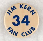 CLEVELAND INDIANS FAN CLUB BUTTON.