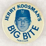 NEW YORK METS JERRY KOOSMAN MUCHINSKY BOOK PHOTO EXAMPLE BUTTON.